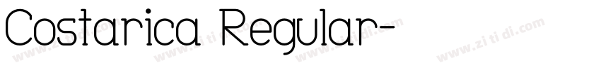 Costarica Regular字体转换